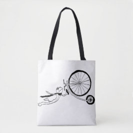 Fietsende Kikker Tote Bag