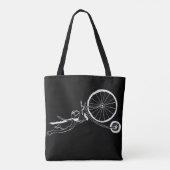 Fietsende Kikker Tote Bag (Achterkant)