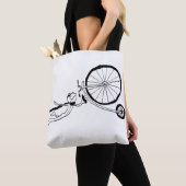 Fietsende Kikker Tote Bag (Dichtbij)