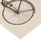 fietsenfiets, haatmaaltijd, bruine crème lange tafelloper (Hoek)