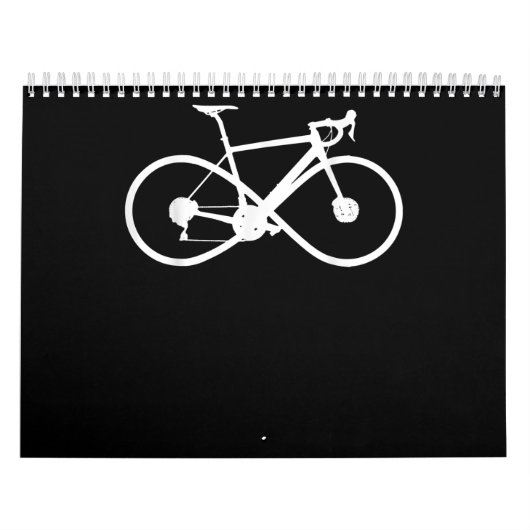 Fietsenfiets Infinity Road Bike Racing Cyclist Kalender (Hoes)