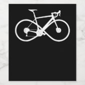Fietsenfiets Infinity Road Bike Racing Cyclist Wijn Etiket (Enkel label)