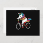 Fietsenfiets Unicorn Briefkaart (Voorkant / Achterkant)