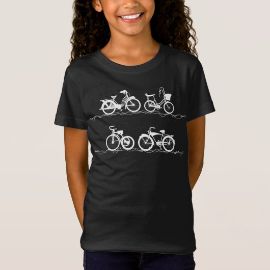 Fietsenfiets Witte T-shirt (Voorkant)