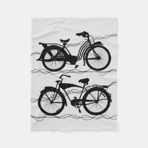 Fietsenfiets zwart 1 fleece deken