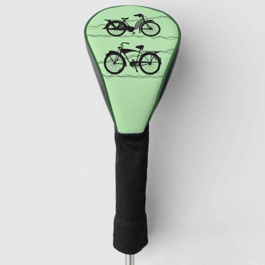 Fietsenfiets zwart 1 golfheadcover (Voorkant)