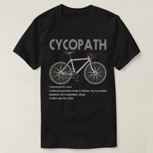 fietsenfietsenfietsenfietsenfietsenfietsenrijder t-shirt (Design voorkant)
