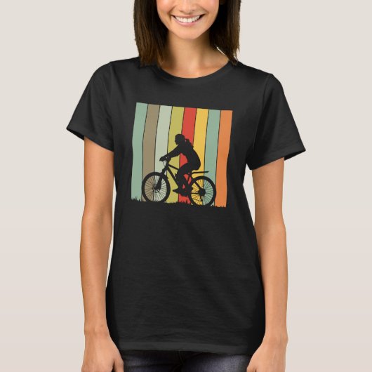 Fietsenfietsenfietsenretrant  cadeauvrouwen t-shirt (Voorkant)