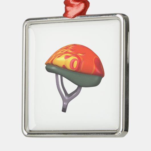 Fietsenhelm Metalen Ornament (Links)