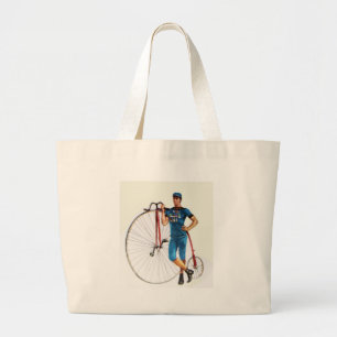 fietsenkampioenschap grote tote bag