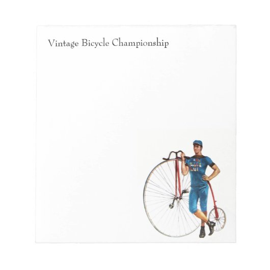 fietsenkampioenschap notitieblok (Voorkant)