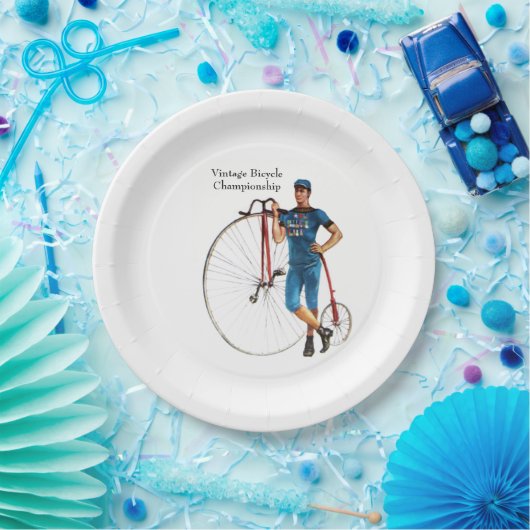  fietsenkampioenschap papieren bordje (Feest)