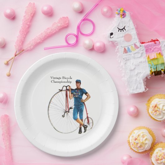  fietsenkampioenschap papieren bordje (Feest)