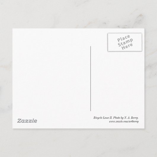 Fietsenlaan - II Briefkaart (Achterkant)