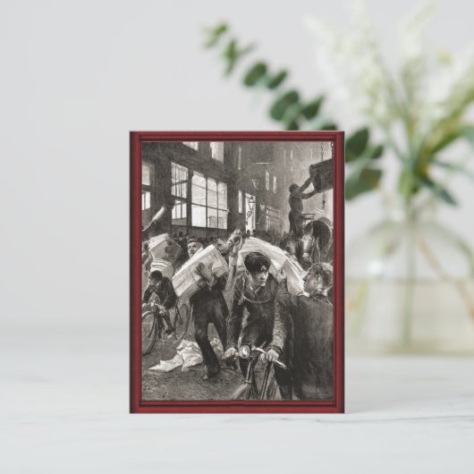  fietsenlevering briefkaart (Staand voorkant)