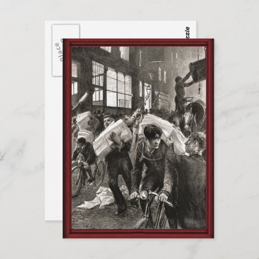  fietsenlevering briefkaart (Voorkant / Achterkant)