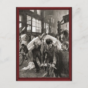 fietsenlevering briefkaart