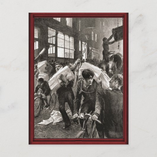  fietsenlevering briefkaart (Voorkant)