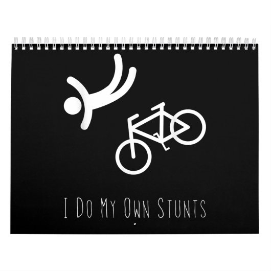 fietsenliefhebber - ik doe mijn eigen stunts bmx - kalender (Hoes)