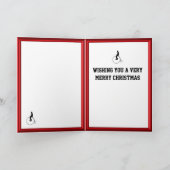  fietsenmaker op de fiets feestdagen kaart (Binnen)