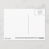 Fietsenmeisje Briefkaart (Achterkant)