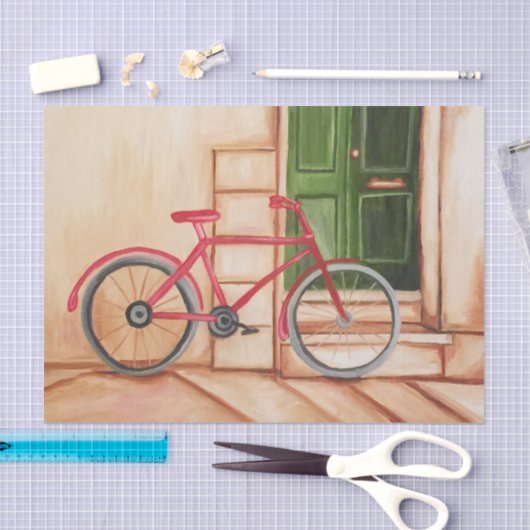 Fietsenolie, 10 lb papier, wit tissuepapier (Craft)