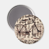 fietsenontwerp Steampunk Magneet (Voorkant / Achterkant)