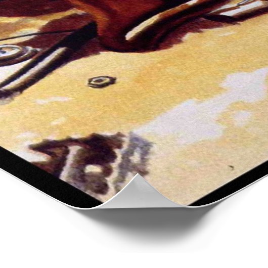  fietsenPoster - Dunlop-fietsbanden Poster (Hoek)