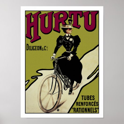  fietsenPoster: Hurtu-fietsen Poster (Voorkant)