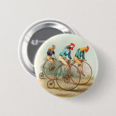  fietsenPoster, Pennyfarding Roosters Ronde Button 5,7 Cm (Voorkant /achterkant)
