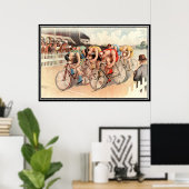  fietsenrace 1904 Poster afdrukken (Thuiskantoor)