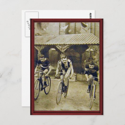  fietsenrace briefkaart (Voorkant / Achterkant)