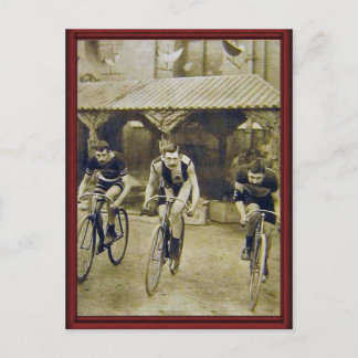 fietsenrace briefkaart
