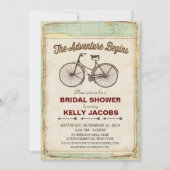  fietsenreis - barbeel - Shower - uitnodiging (Voorkant)