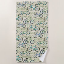 Fietsenreisblauw handdoek