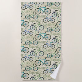 Fietsenreisblauw handdoek