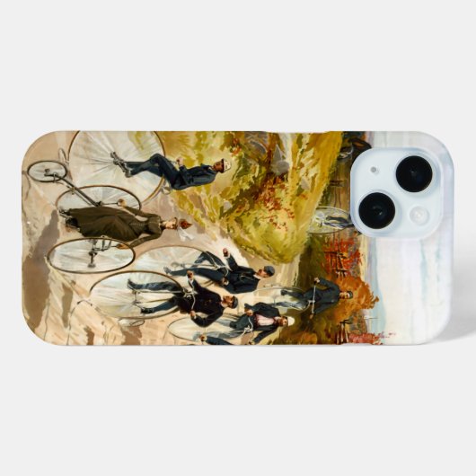  fietsenrij in het land Case-Mate iPhone case (Achterkant (horizontaal))