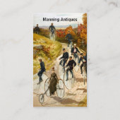 fietsenrij in het land visitekaartje (Achterkant)