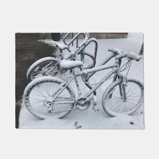 Fietsenseizoen is voorbij deurmat (Voorkant)