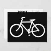 fietsensilhouet briefkaart (Voorkant / Achterkant)