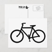 fietsensilhouet briefkaart (Voorkant / Achterkant)