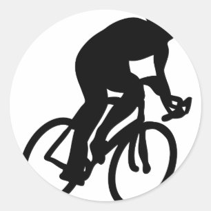 fietsensport in frankrijk ronde sticker