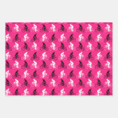Fietsenthema Roze Paars grijs Inpakpapier Vel (Voorkant)
