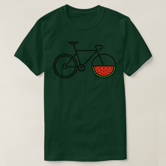 Fietsenwatermelon T-shirt (Design voorkant)