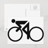 fietsenwedrennen briefkaart (Voorkant / Achterkant)
