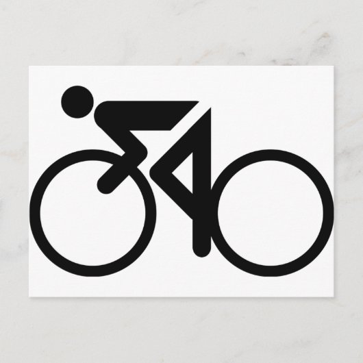 fietsenwedrennen briefkaart (Voorkant)