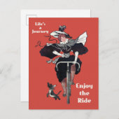  fietsenweduwenweduwnaar briefkaart (Voorkant / Achterkant)