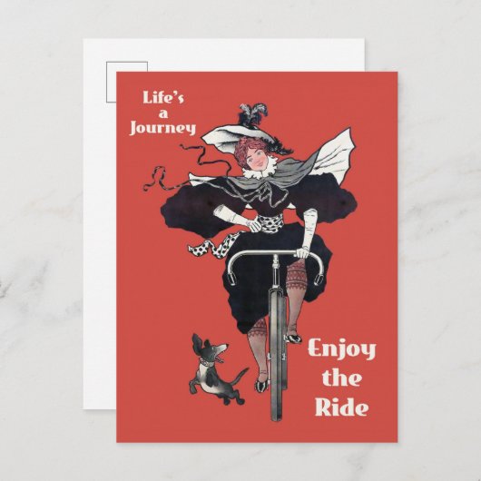  fietsenweduwenweduwnaar briefkaart (Voorkant / Achterkant)