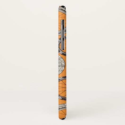 fietsenwiel ambergeel Case-Mate iPhone case (Achterkant/links)