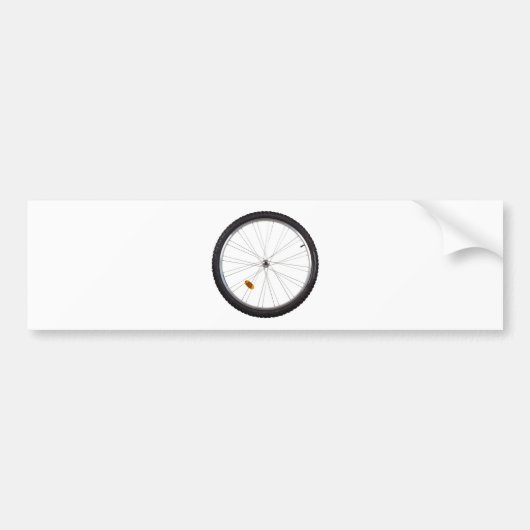 Fietsenwiel Bumpersticker (Voorkant)